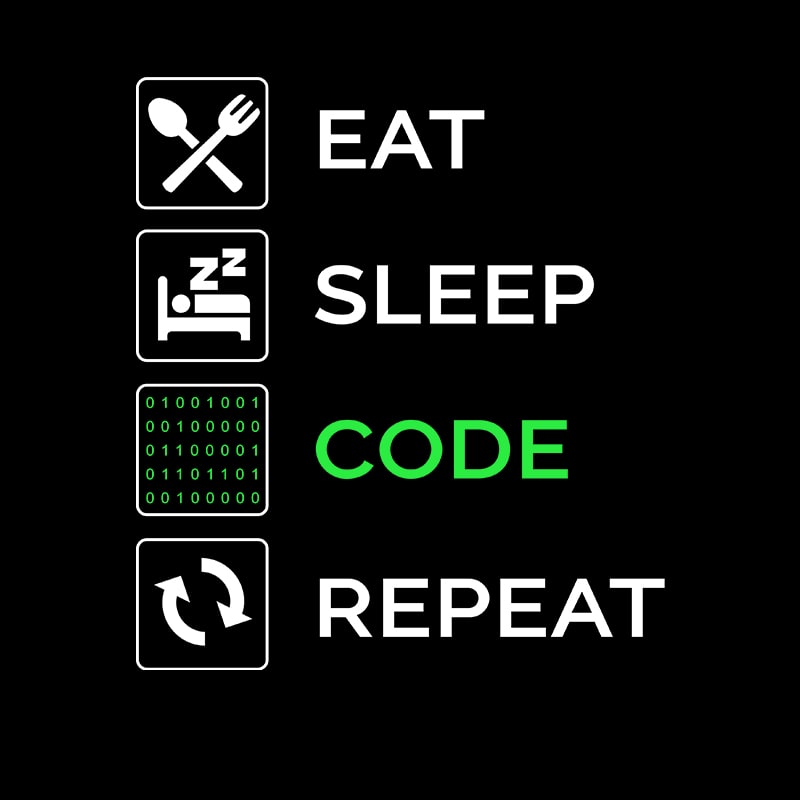 Дамска тениска за програмисти Programmer's routine - Image 2