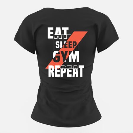 Дамска тениска Eat Sleep Gym Repeat