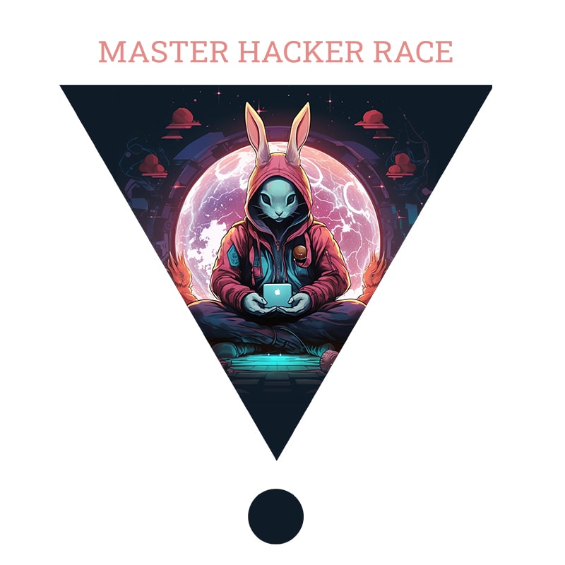Тениска за програмисти Master Hacker Race - Image 2