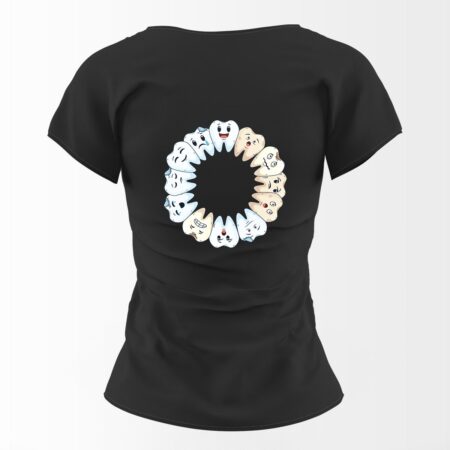 Тениска за зъболекарка "Tooth Circle"