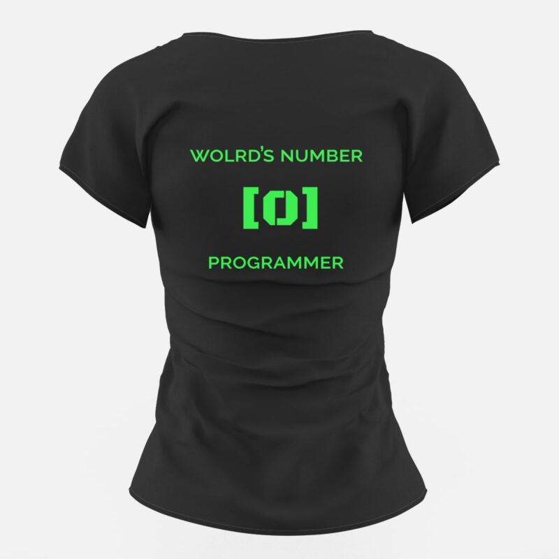 Number One Programer Дамска тениска за програмисти World’s number 1 programmer – Kivi BG