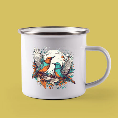 Метално канче Birds of freedom