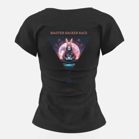 Дамска тениска за програмисти Master Hacker Race